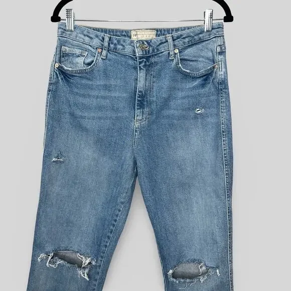 Free People Relaxed Girlfriend Jeans - Picture 2 of 5